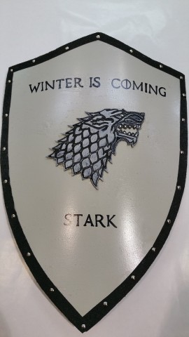 ESCUDO CASA STARK FUNCIONAL - JUEGO DE TRONOS