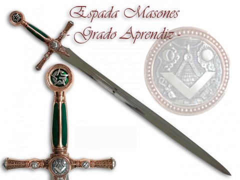 ESPADA MASONA GRADO APRENDIZ