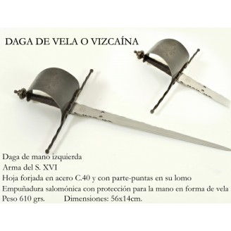 DAGA DE VELA O VIZCAÍNA