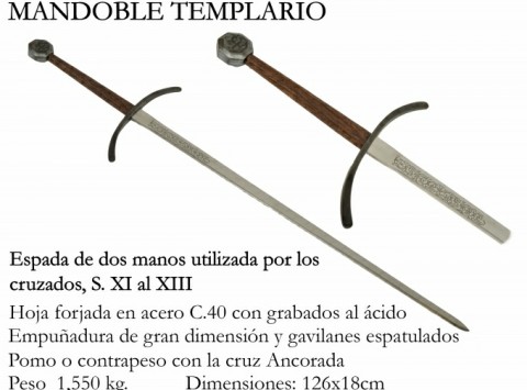 TEMPLE TWO HANDS SWORD