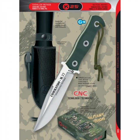 CUCHILLO K25 TÁCTICO COMMANDO M 77