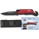 NAVAJA LINTERNA Y PEDERNAL FILO LISO-ROJO K25 