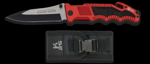 NAVAJA TÁCTICA K25 ROJA 18760