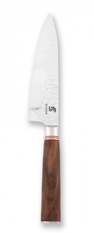 CUCHILLO DE COCINA MARTILLADO MODELO CHEF MANGO NOGAL