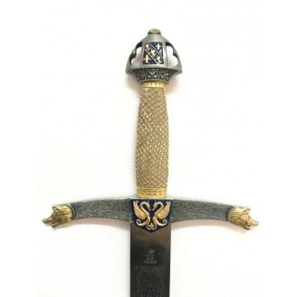 ESPADA LANCELOT ESMALTADA CON VAINA