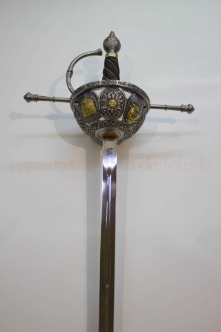 ESPADA CAZOLETA ESPAÑOLA SIGLO XVI