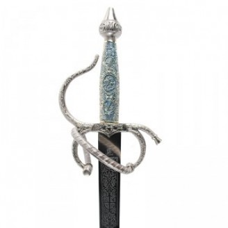 ESPADA COLADA CINCELADA  CON VAINA