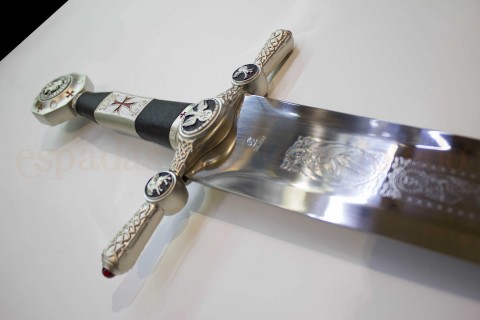 ESPADA TEMPLARIA GRAN MAESTRE DEL TEMPLE (PLATA)