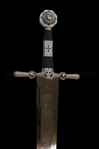 ESPADA TEMPLARIA GRAN MAESTRE DEL TEMPLE (PLATA)