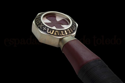 ESPADA TEMPLARIA CABALLEROS DEL CIELO: CRUZADOS (PLATA)