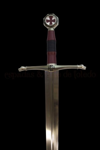 ESPADA TEMPLARIA CABALLEROS DEL CIELO: CRUZADOS (PLATA)