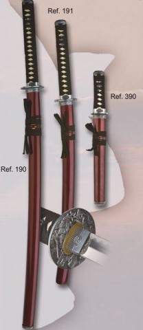 SET KATANA, WAKIZASHI Y TANTO DECORATIVOS