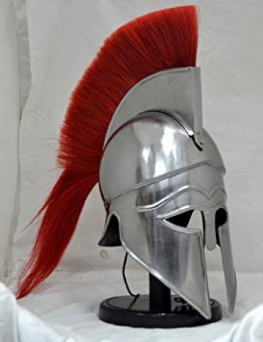 CASCO GRIEGO ESPARTANO (PENACHO ROJO)