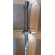 ESPADA MONTANTE DE ANILLAS HOJA BASTARDA