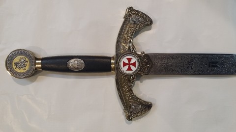 ESPADA TEMPLARIOS BRONCE (COLECCIÓN GRABADO PROFUNDO)