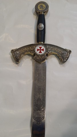 ESPADA TEMPLARIOS BRONCE (COLECCIÓN GRABADO PROFUNDO)