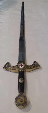 ESPADA TEMPLARIOS BRONCE (COLECCIÓN GRABADO PROFUNDO)