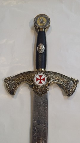 ESPADA TEMPLARIOS BRONCE (COLECCIÓN GRABADO PROFUNDO)
