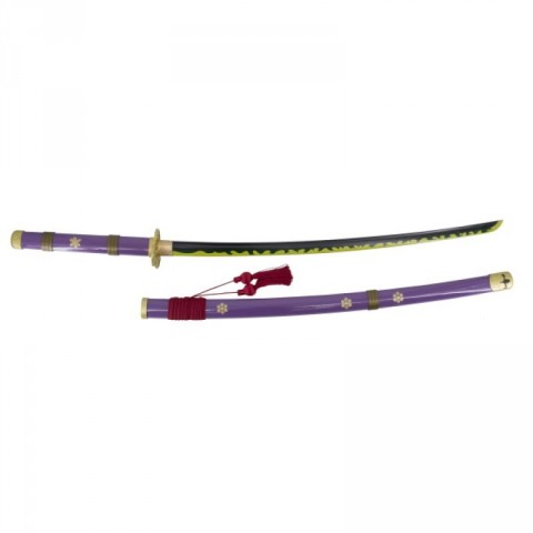 KATANA FUNCIONAL ENMA DE ZORO MORADA ONE PIECE