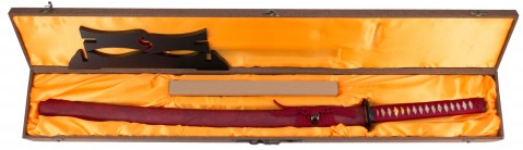 KATANA FUNCIONAL ROJA FLORES DE LOTO