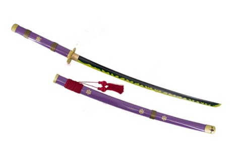 KATANA  ONE PIECE ENMA DE ZORO MORADA BAMBÚ