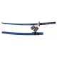 KATANA FUNCIONAL DRAGÓN DEL CIELO AZUL ACERO DAMASCO