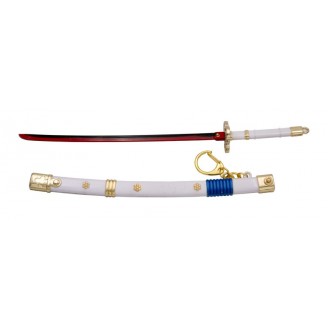 LLAVERO KATANA ENMA DE ZORO ONE PIECE BLANCO