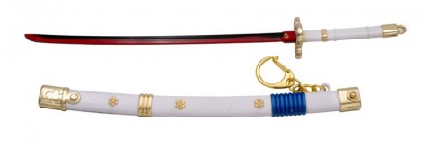 LLAVERO KATANA ENMA DE ZORO ONE PIECE BLANCO