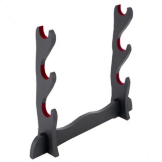 SOPORTE TRIPLE KATANAS SOBREMESA