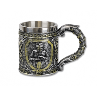 TAZA TEMPLARIOS RESINA