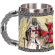 TAZA CABALLERO TEMPLARIO RESINA