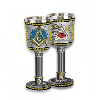 MASONIC RESIN GOBLET