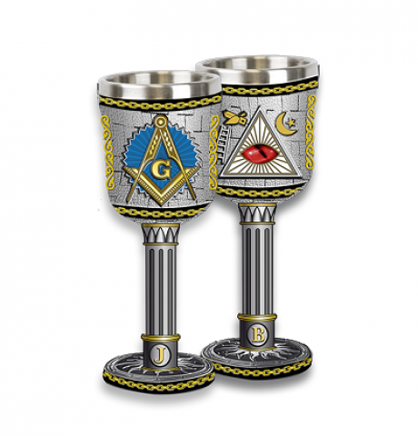 MASONIC RESIN GOBLET