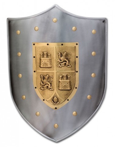 ESCUDO MEDIEVAL DE CASTILLA Y LEÓN