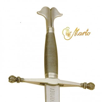 ESPADA CARLOS V PLATA- MARTO