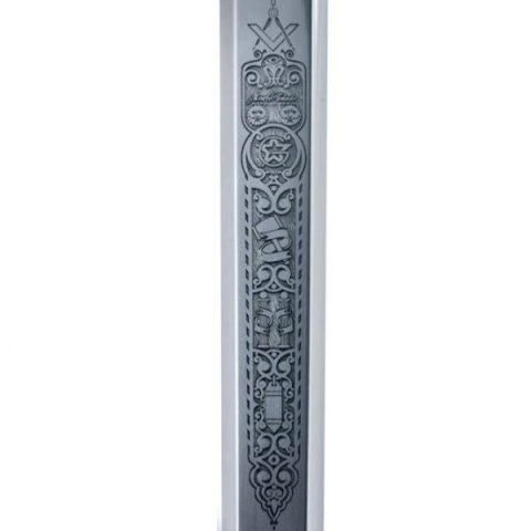 ESPADA MASÓNICA GRABADO PROFUNDO ORO