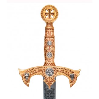 ESPADA TEMPLARIA ORO (COLECCION GRABADO PROFUNDO)