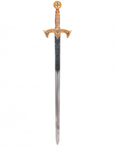 ESPADA TEMPLARIA ORO (COLECCION GRABADO PROFUNDO)