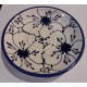 CERAMIC GARLIC GRATER BLUE FLOWERS