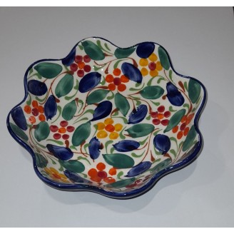 ENSALADERA ONDAS FLORES  19 CM