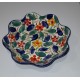 ENSALADERA ONDAS FLORES AZUL  19 CM