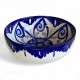 ENSALADERA DE CERÁMICA ARTESANAL FLORES AZULES