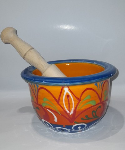 MORTERO DE CERÁMICA MAR NARANJA