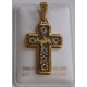 CRUZ DAMASQUINADO ORO RENACIMIENTO 3 CM