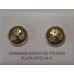 ARETES REDONDOS DAMASQUINADOS ORO 18 MM