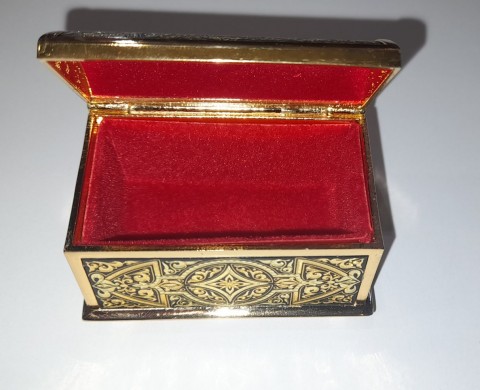 COFRE DAMASQUINADO ORO MUDÉJAR 6,5 X 5 X 4 CM