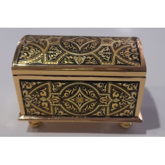 COFRE DAMASQUINADO ORO MUDÉJAR 6,5 X 5 X 4 CM