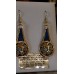 BLUE GOLD EARRINGS