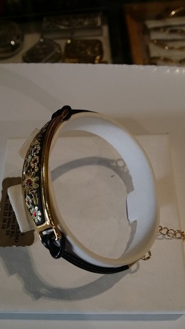 PULSERA DAMASQUINADA ORO NEGRO