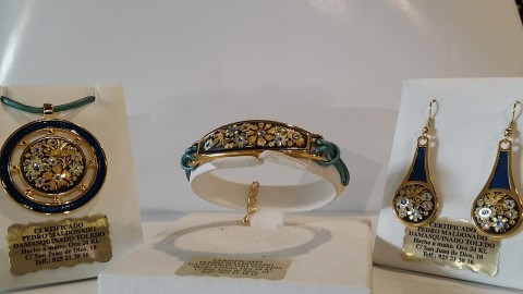 PULSERA ORO ESMALTE AZUL